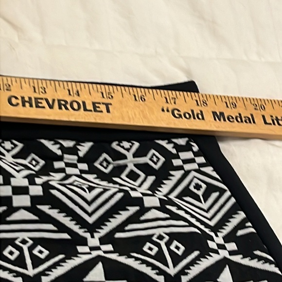 Pixley Business Career Skirt Size XL Black Gray Aztec - Picture 6 of 7